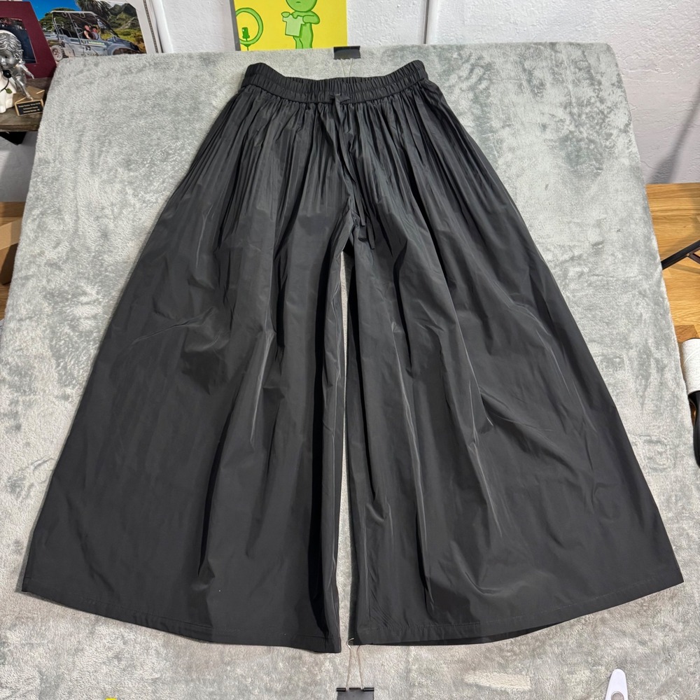 Psophia Vazquez de Castro Black Wide Leg Culotte Pants Size 38 US 6 202 TRS 2104